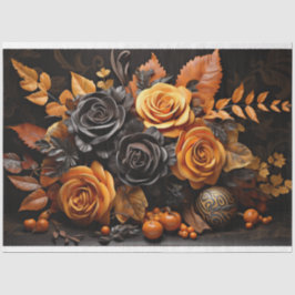 Halloween Orange & Black Ro avoupage Papper