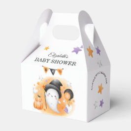 Halloween Orange Boo Baby Shower Cute Favoritbox Presentaskar