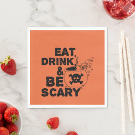 Halloween Orange Eat Drink Pappersservett