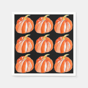 Halloween orange gulligt pumpaparty pappersservett