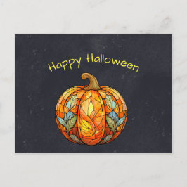 Halloween-Orange, lagrad glasdoppkin Helg Vykort