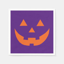 Halloween orange lila Jack o lantern papper Pappersservett