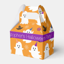 Halloween Orange Little Ghost Kids party Tack