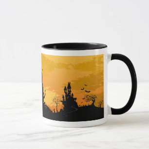Halloween orange mugg