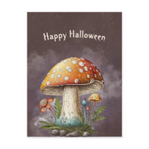 Halloween Orange Mushroom