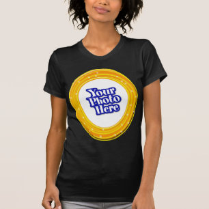 Halloween-Orange och Gult med ditt foto T Shirt