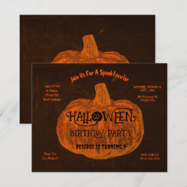 Halloween Orange Pumpkin Födelsedagsfest Budget