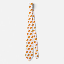 Halloween Orange Pumpkin Mönster Neck Tie