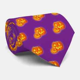 Halloween Orange Pumpkins Lila Mönster Slips
