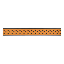 Halloween-Orange Ribbon med Black Dots Ribbon
