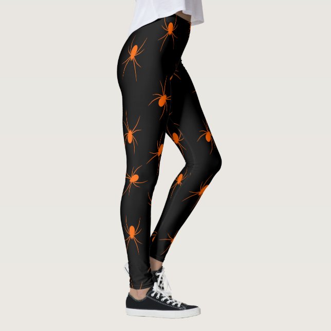 Halloween Orange Spider Popular-Elegant Leggings (Höger)