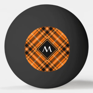 Halloween Orange Tartan Pingisboll