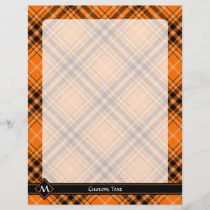 Halloween Orange Tartan Reklamblad