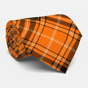 Halloween Orange Tartan Slips