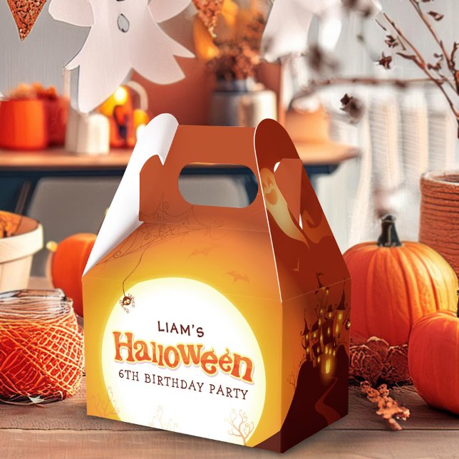 Halloween-Orangens Födelsedagsfest Presentaskar (Skapare uppladdad)