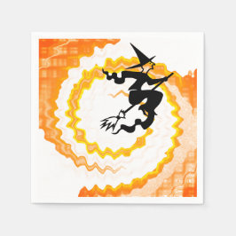 Halloween-orangens trollande trollformel rolig pappersservett