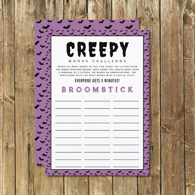 Halloween Ord Challenge Game | Spel i Ord (Skapare uppladdad)