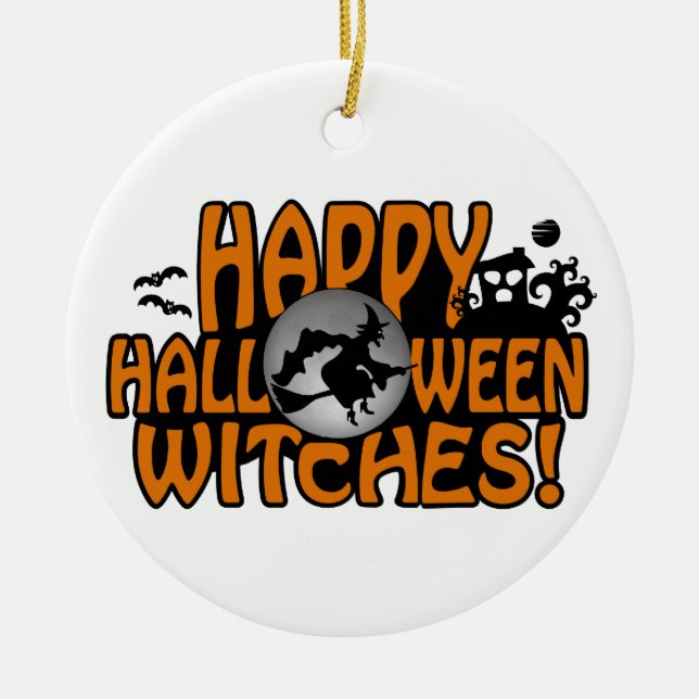 Halloween-ornament Julgransprydnad Keramik (Framsidan)