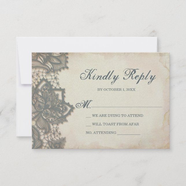 Halloween OSA kort - Gothic Snöre (Framsida)