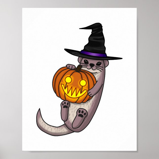 Halloween Otter Poster (Framsidan)