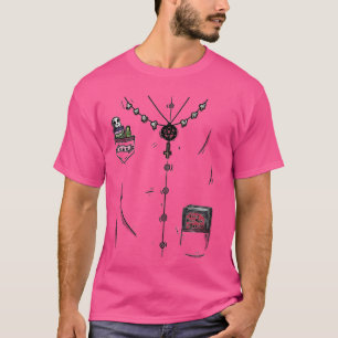 Halloween Pagan 666 Occult Priest Lazy Costume T Shirt