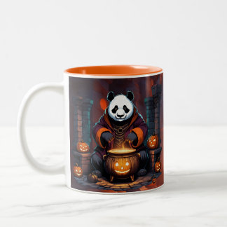 Halloween Panda Magic Två-Tonad Mugg
