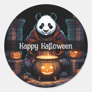 Halloween Panda Runt Klistermärke
