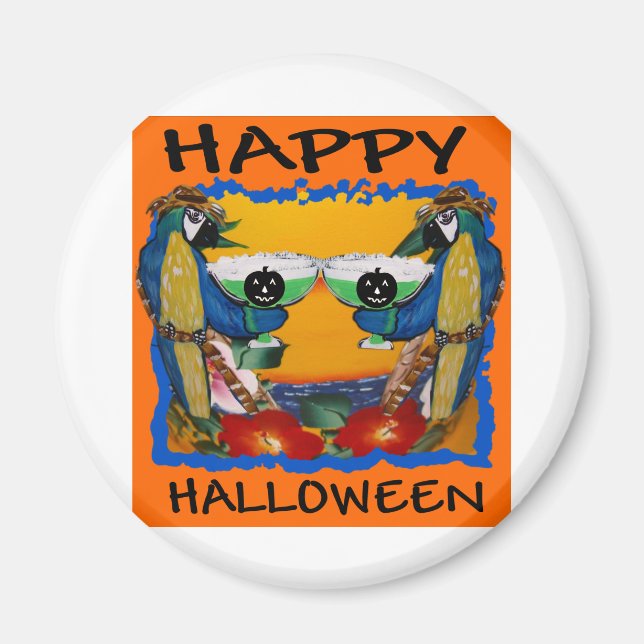HALLoween PAPAGAJER Magnet (Framsidan)