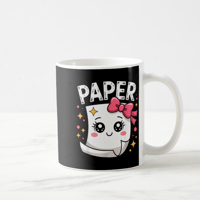 Halloween Paper Scissors Rock Matching Cute Paper  Kaffemugg (Höger)