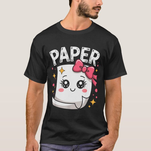 Halloween Paper Scissors Rock Matching Cute Paper  T Shirt (Framsida)