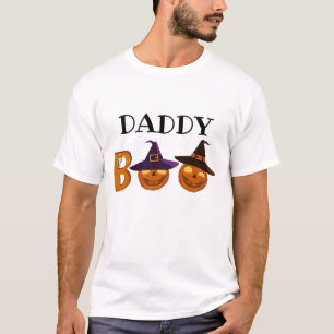 Halloween Pappa Boo Illustration Family T Shirt
