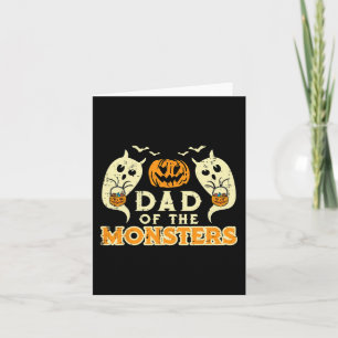 Halloween Pappa i Monsters Funny Family Costume Pa Kort