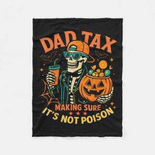 Halloween Pappa Skatt Ser Till Att Inte Ison Skele Fleecefilt