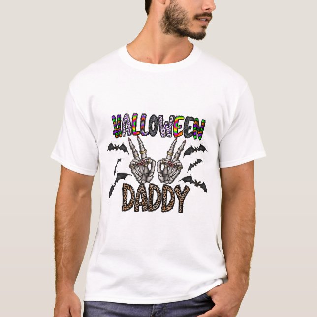 Halloween Pappa T Shirt (Framsida)