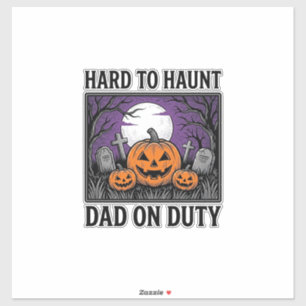 Halloween Pappa Tröja Svårt Att Jaga Roligt Fader Klistermärken