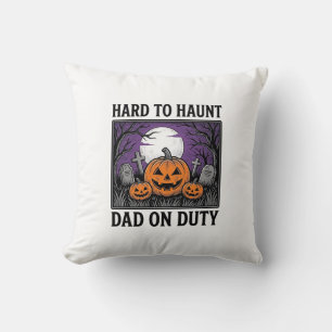 Halloween Pappa Tröja Svårt Att Jaga Roligt Fader Kudde