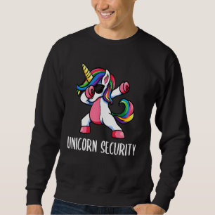Halloween Pappa-Vuxen Costume, Unicorn Secu Lång Ärmad Tröja