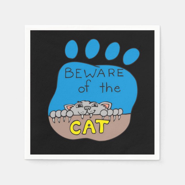 Halloween Papper Napkins, Katt Pappersservett (Framsidan)