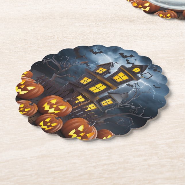 Halloween Papper Underlägg (Vinklad)