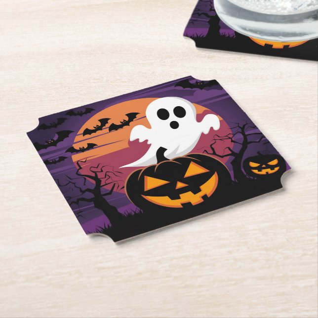 Halloween Papper Underlägg (Vinklad)