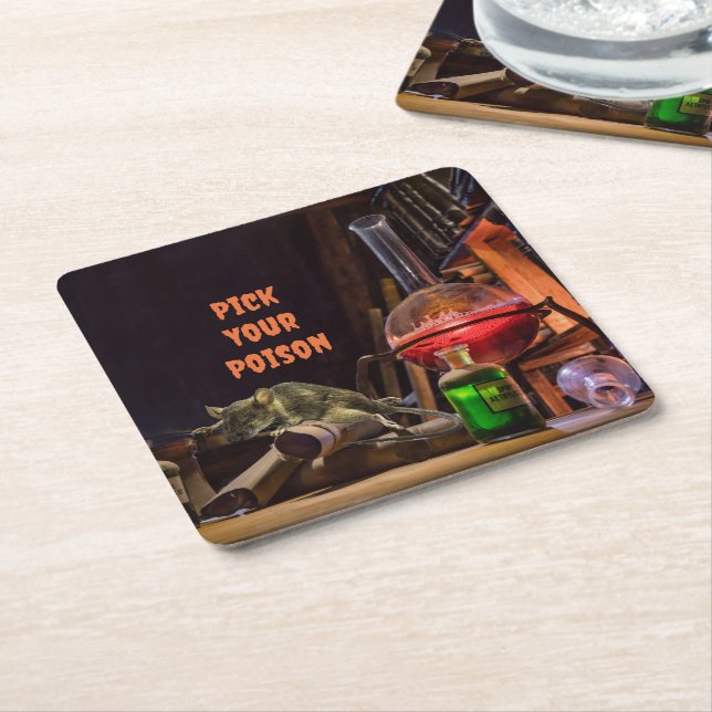 Halloween Papper Underlägg, Plocka din gift Underlägg Papper Kvadrat (Vinklad)