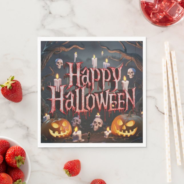 Halloween - Pappersservett (Insitu)