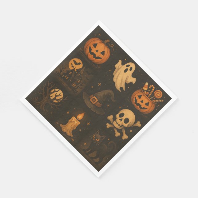 Halloween Pappersservett (Hörn)