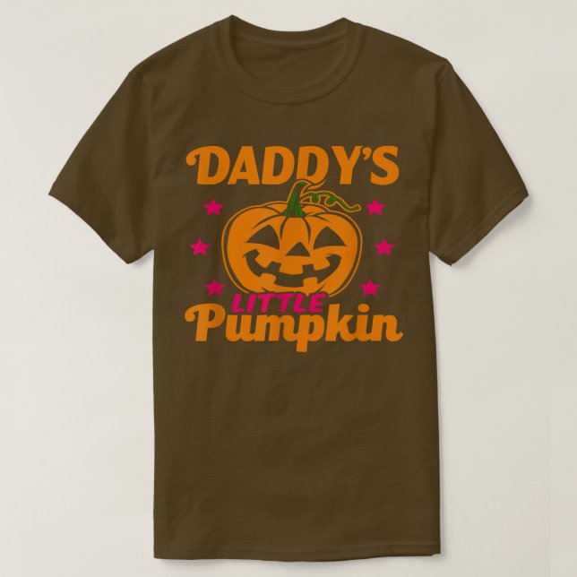 Halloween Pappor Little Pumpkin T Shirt (Design framsida)