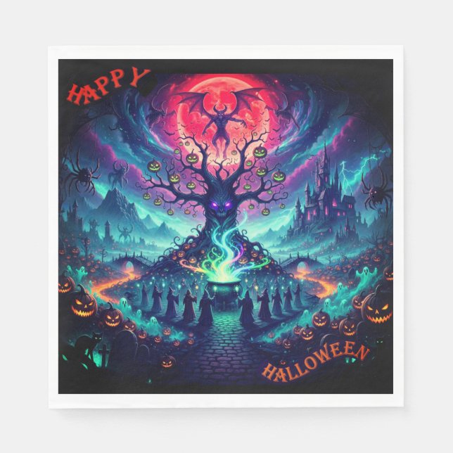 Halloween Pappra Napkins Pappersservett (Framsidan)