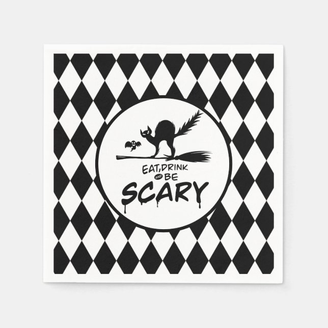 Halloween Pappra Napkins Pappersservett (Framsidan)