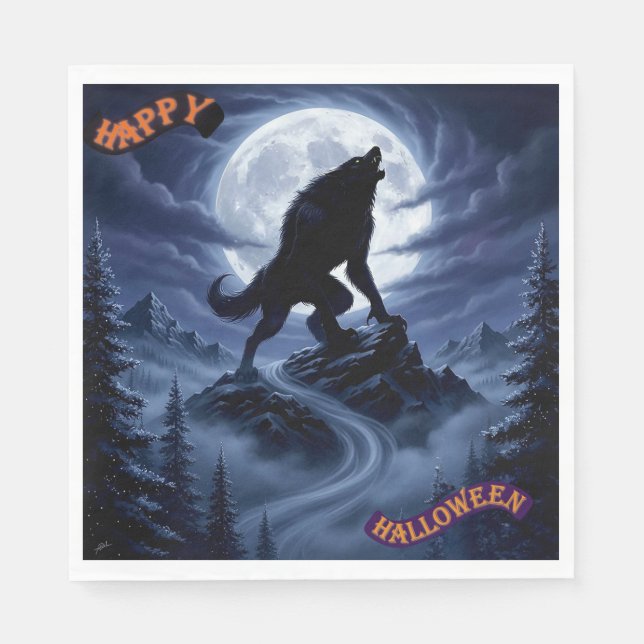 Halloween Pappra Napkins Pappersservett (Framsidan)