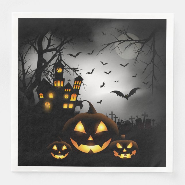 Halloween Pappra Napkins Pappersservett (Framsida)