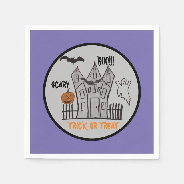Halloween Pappra Napkins Pappersservett (Framsidan)
