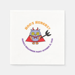 Halloween Pappra Napkins Uggla Djävulen Pappersservett